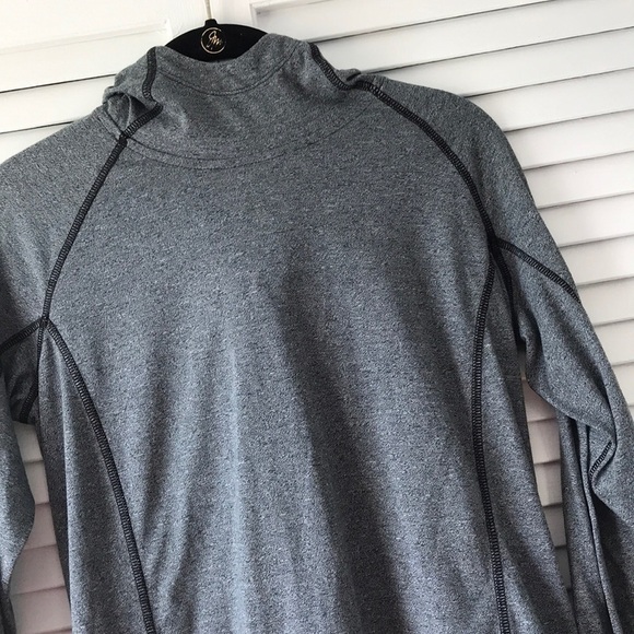 2/$25 Under Armour Grey Cowl Neck Hooded Top - Picture 2 of 7